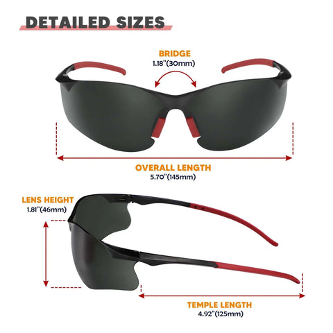 Tinted Safety Glasses 24 Pack Bulk For Men And Women Eye Protection With UV Shield ANSI Z87.1 Scratch Resistant Nose Pads