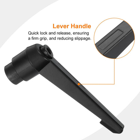 2Pcs M12 Adjustable Knob Handles With Female Thread Push Button Ratchet Quick Release Locking Rotating Bolt For Lathe Machinery