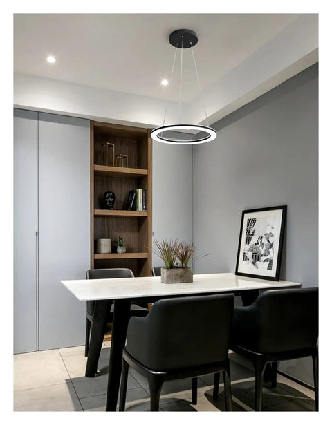 Kitchen LED s for Dining Room Modern Lights for Living Room Golden Circle Pendant Lights Home Design Lighting Indoor over white dining table