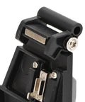 High Precision Fiber Cleaver With Tungsten Steel Vane For Accurate Cold Splicing On Fiber Optic Cables Durable Stainless Steel Construction And Versatile Three In One Fixture Perfect For Tech Pros And Efficient Network Installations You Will Love detailed view showing tungsten cutter mechanism and steel structure.