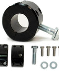 Beefed-Up Tie Rod Clamp Kit For Jeep Steering Stabilizers, 1-1/2 Inch, CNC Machined Steel, Bolt-On Mount Without Welding, Oversized Torx Hardware