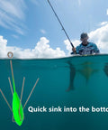Five Piece Sputnik Sinker Weights For Saltwater Surf Casting And Catfishing, Heavy Duty Long Tail Spider Sinkers, visible in ocean