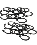 Heavy Duty C Clips External Retaining Rings 100 Pack Set In 65Mn Steel For Axles And Shafts 15mm To 19mm Durably Plated Black Snap Rings