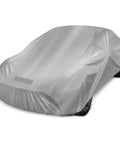 Waterproof Car Cover All Weather Protection For Rain Wind And Sun Fits Up To 190 By 70 By 50 Inches Size L For Fullsize Sedans SUVs Muscle Cars And Crossovers displayed on car