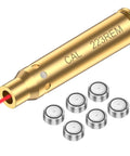 Laser Bore Sighter For 223 5.56mm Rifles Red Dot Boresighter With Batteries Brass Construction And Caliber Specific Gauge