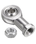 Hardcore M10 Rod End Bearing With Female Right Hand Thread Stainless Steel Build Includes Slick Jam Nut for heavy load applications.