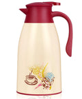 40.5 Oz Thermal Coffee Carafe With Glass Lined Vacuum Insulation That Keeps Coffee And Tea Hot Or Cold For Hours Comes With A Lid And Easy Pour Spout For Everyday Use, yellow carafe with red lid and handle, coffee cup design