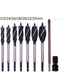 Top Shelf Heavy Duty 11 Piece Woodworking Auger Drill Bit Set Featuring Razor Sharp Spiral Flutes For Reliable Clean Hole Boring In Lumber Plywood MDF Sheets Pro Tier, various sizes.