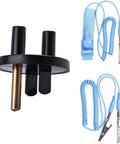 Grounding Outlet Plug With Anti Static Wrist Strap And Grounding Wire For ESD Safe Computer Work, PC Building, And Electronics Repair