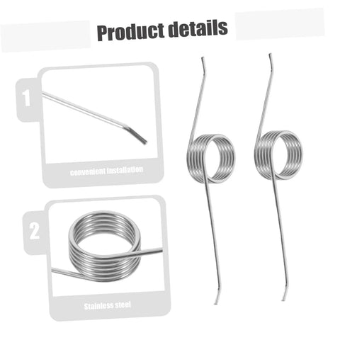 Get Your Trash Can Lid Fixed With This 10pc Torsion Spring Repair Kit For Silent Close And Quick Home Maintenance Without Any Extra Tools Or Mess. stainless steel torsion springs shown in product details for trash can lid repair