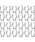 24 Pack T8 U Clip Holder Brackets For 8ft LED Fluorescent Tubes No Screw Needed Mounting Clips Stainless Steel Lamp Support