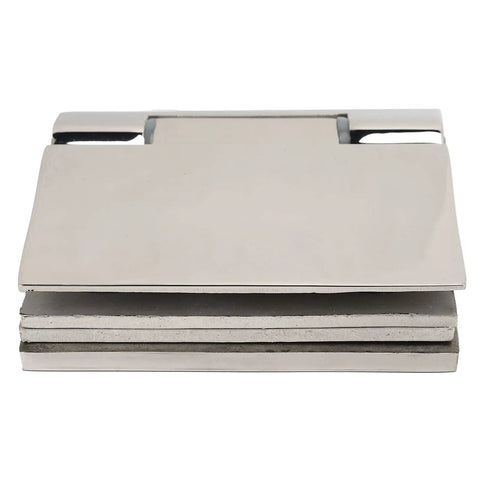 Stainless Steel Glass Door Hinge For Home Bathrooms Inclined Single Side Hinge Heavy Duty 304 Grade Built To Last, top view