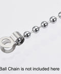 8mm Ball Chain Connector Double Ring Style Link Stainless Steel Loop Connection Pack Of 10 Durable Bead Chain Connectors For Jewelry And Keychain Projects Rust Resistant Polished Finish on 8mm ball chain