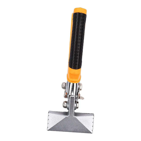 Front view of Sheet Metal Hand Seamer 3 Inch with CRV Steel Straight Jaw, TPR Ergonomic Handle for versatile metalworking tasks.