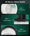 Heavy Duty Front HVAC Heater AC Blower Motor With Fan Cage For Kia Soul 2014 2019 showcasing strong airflow and superior design.