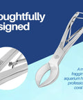 7.5 Inch Crescent Style Coral Cutters Heavy Duty Pro Grade Medical Grade Stainless Steel Fragging Tool For Reef And Marine Aquariums