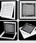 Hassle Free Removable Hvac Return Air Grille Vent Cover Louvered for wall and ceiling with washable filter in clean white.