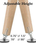 Beefy Heavy Duty Adjustable Swivel Leveling Feet Set With T Nut Bolt M8 And M10 4 Pack 50xM8x50mm Easy Install Height Range 0.75 To 1.5 Inches For Stable Furniture And Machinery, adjustable metal feet on wood legs