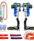 Tree Climbing Spikes Set With Adjustable 304 Stainless Steel Spikes And Non Slip Pedals 2 Gear Design, arborist gear