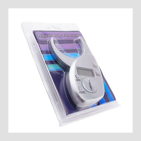Digital Body Fat Caliper With LCD Display For Quick Skinfold Readouts, Portable Body Composition Tool With Tape Measure, switchable mm/in, packaged