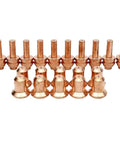 Heavy Duty Plasma Cutter Electrodes And Nozzles Kit For 25C 27C 375Xtreme, copper nozzle and electrode replacements arranged in rows.