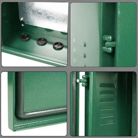 Close-up details of Outdoor Electrical Box Built Tough From 304 Stainless Steel Weatherproof NEMA Enclosure 20x16x8 Inches Junction Box