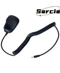 Remote Shoulder Speaker Microphone With PTT 1 Pin 2.5mm Handheld Mic For Two Way Radios - Clear Audio And Noise Resistant, Coiled Cable