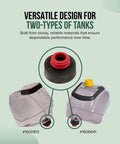 Replacement Cap And Insert For Water Tank For Various Carpet Cleaners Compatible With Models 2505 3624 2458 2891 BGSS1481 And 3194 Easy Fit No Fuss Replacement Improves Performance And Efficiency; black and red cap for two tank styles