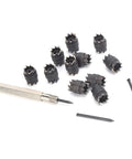 Spot Weld Cutter Set 13 Piece Double Sided 3/8 Inch Kit For Electric Drill Pro Grade Weld Removal with drill bits
