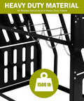 Heavy Duty Vertical Bar Rack Ready To Handle 1500 Lb Wall Mount Storage For Long Parts And Tool Boxes Welded Steel Frame close-up of heavy-duty structure
