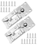 Heavy Duty Sectional Sofa Connectors 9 Piece Set With 155mm Iron Plug Buckles, includes 2 metal brackets and screws for use.