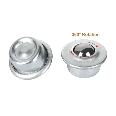 Bad Boy 16 Piece Carbon Steel Ball Transfer Bearings, 5/8 Inch CY-15H Roller Casters Deliver Smooth 360 Degree Swivel Action, Rock Solid 44 Pound Load Rating For Conveyor Rigs And Workshop Gear