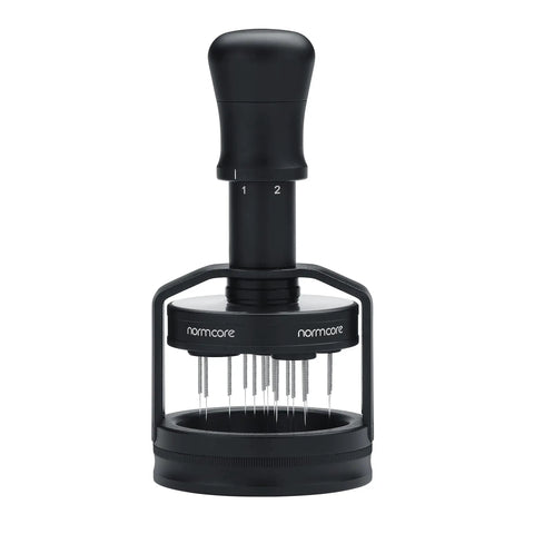 Planetary Needle Distributor Tool 51mm V3 For Espresso WDT Magnetic Base with adjustable depth coffee stirrer.