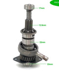 Transmission shaft gear and swash bearing clutch assembly; front view, metal power tool part for HR2470 rotary hammer.