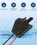 Premium Solar Cable Entry Gland IP68 Waterproof Junction Box For RVs Boats Campers And Vans UV Resistant Prewired 0.33ft 10AWG Cable Easy Install With Built In Screw Slot And Glue Groove For Quick Leakageproof Setup, black waterproof junction box with cables