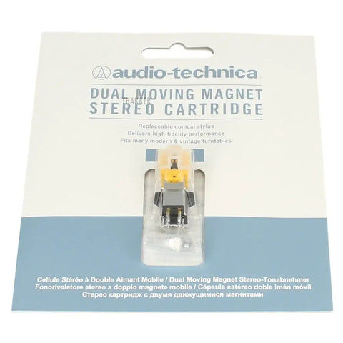 Audio Technica At91 Replacement Cartridge For Turntables Half Inch Mount Conical Stylus 0.6 Mil dual magnet design in packaging.