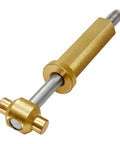 Heavy Duty Pool Filter Clamp Ring Knob Assembly Quick Fix Retainer with threaded steel rod and brass components.