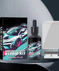 All In One Windshield Crack Repair Kit For Chips And Cracks Glass Repair Liquid product with bottle and scraper tool