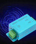 Heavy Duty Load Cell Amplifier And Weight Transmitter For 4 To 20mA And 0 To 10V Outputs With Quick Signal Boost Easy Setup And Precise Sensing Workhorse Reliability For Industrial Scales, blue metal module