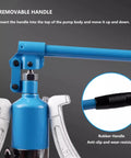 Beast Mode 30 Ton Hydraulic Gear Puller With Two Thirds Jaw Bearing Separator, removable handle detail view.
