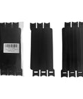 Six Inch Black Reusable Cable Ties For No Fuss Multi Purpose Cord Organization And Cable Management With Hook And Loop Fasteners Ideal For Home Office Data Centers And Tech Setups 60 Pack shown in packaging and separated.