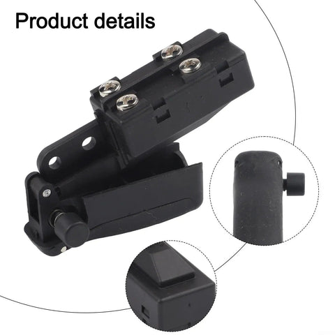 Pro Level Self Locking Trigger Switch Replacement For BGV 2122 004 Angle Grinder And Polisher Heavy Duty shown from multiple angles.