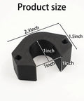 Heavy Duty Frost Free Sillcock Spacer For Outdoor Water Faucet Repair Kit To Fix Thick Wall Hose Bib Extender Installation Issues With Weather Resistant Durability And Smooth Operation Guarantee, PETG black, 2.3 x 1.5 inch