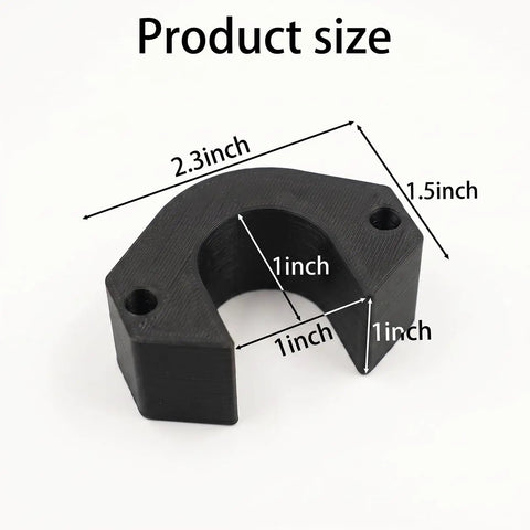 Heavy Duty Frost Free Sillcock Spacer For Outdoor Water Faucet Repair Kit To Fix Thick Wall Hose Bib Extender Installation Issues With Weather Resistant Durability And Smooth Operation Guarantee, PETG black, 2.3 x 1.5 inch