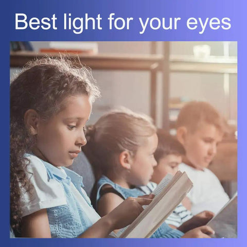 Children reading under 24 Pack A19 LED Light Bulbs 40W Equivalent Warm White 3000K E26 Base Non Dimmable ETL Listed Instant On