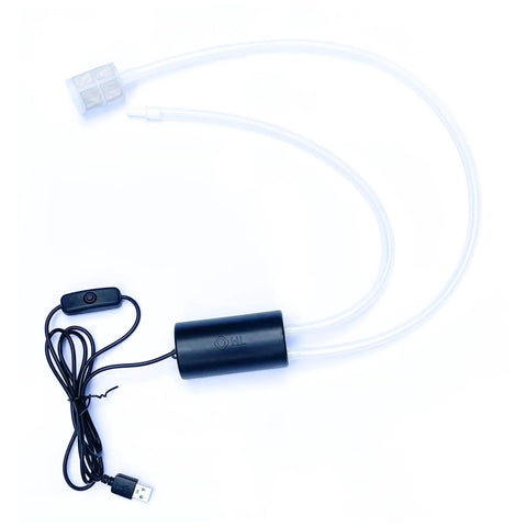 Quick Fill USB Electric Pump For Halloween Blood Bags Home Brew Bottling Water Dispensers Coffee Makers And Party Props Portable Food Grade Auto Siphon Transfer Pump For Fast Easy Transfers showing pump, hoses, and USB connector