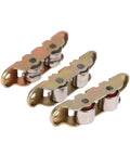Rock Solid Stainless Steel Double Wheel Sliding Door Pulley Smooth Glide Track Roller Quiet Bottom Guide set of three pulleys for sliding doors