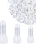 Top Notch 120 Piece Closed End Crimp Connectors With Nylon Insulation For Heavy Duty 10 To 22 Gauge Wire Terminals And Secure Sealed Electrical Wiring Kit, white insulated caps