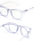 All Day Comfort Anti Fog Safety Glasses With Side Shields For Lab Work And Medical PPE UV Protection Anti Blue Light Lenses