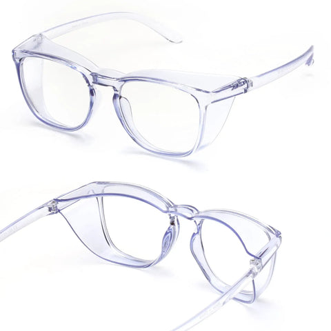 All Day Comfort Anti Fog Safety Glasses With Side Shields For Lab Work And Medical PPE UV Protection Anti Blue Light Lenses